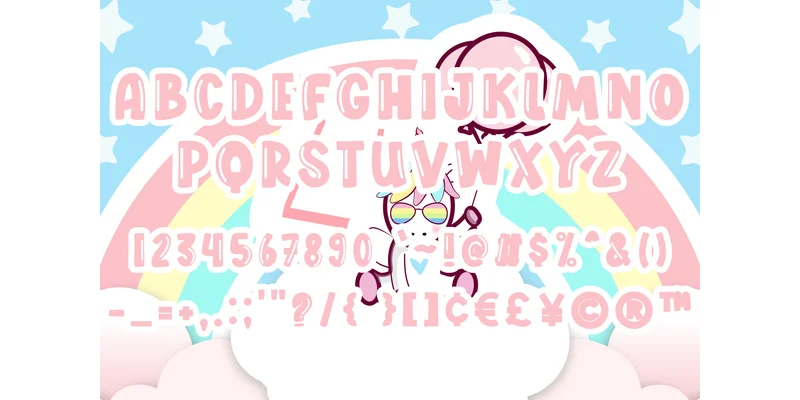Unicorn Font by Brilian — Display Font — thumbnail 5