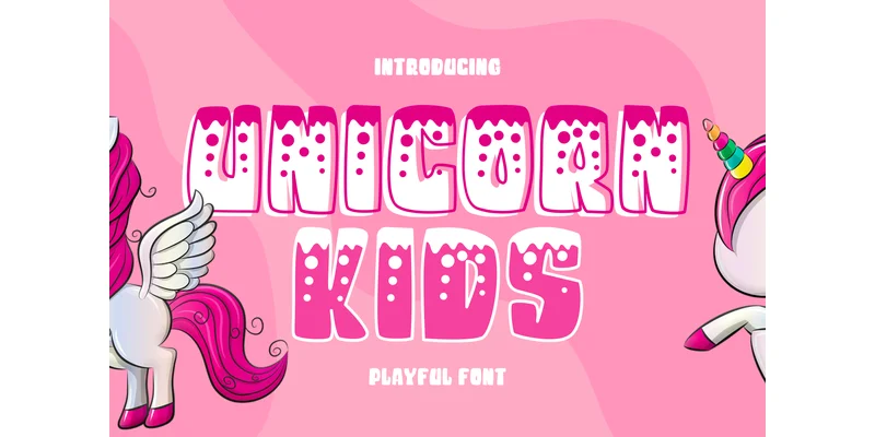 Unicorn Kids Font by Bold Point — Display Font
