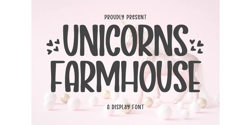 Unicorns Farmhouse Font by Eystore — Display Font