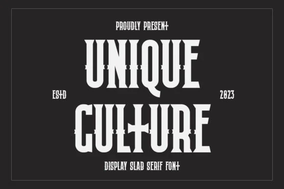 Unique Culture by Almairatype Studio — Slab Serif Font