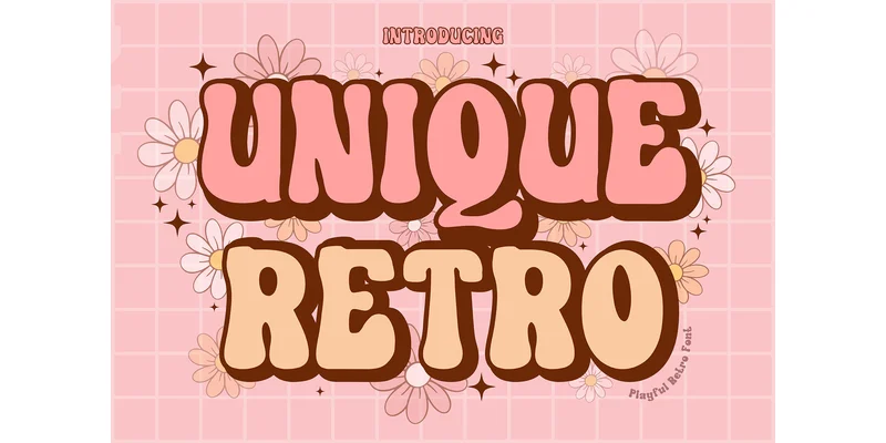 Unique Retro Font by TINY GRAPHIX — Display Font
