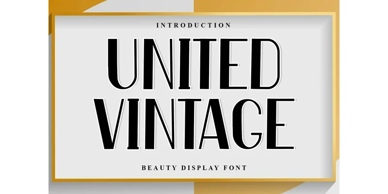 United Vintage Font by PiPi Creative — Display Font