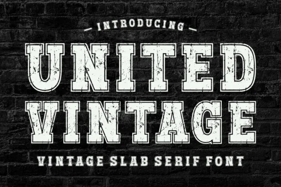 United Vintage by Riman (7NTypes) — Slab Serif Font