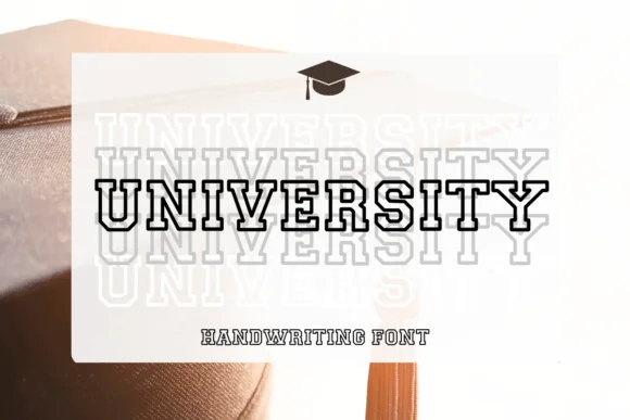 University by Chonada — Slab Serif Font
