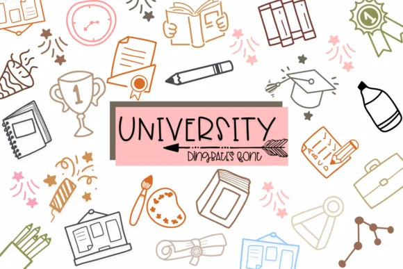 University by Sirinart — Dingbats Font