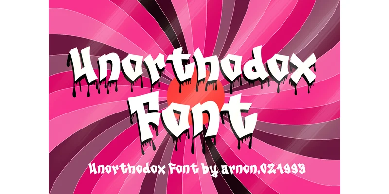 Unorthodox Font by arnon.021993 — Display Font