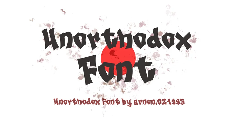 Unorthodox Font by arnon.021993 — Display Font — thumbnail 7