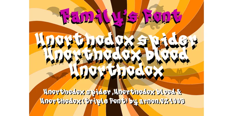Unorthodox Font by arnon.021993 by arnon.021993 — Decorative Font