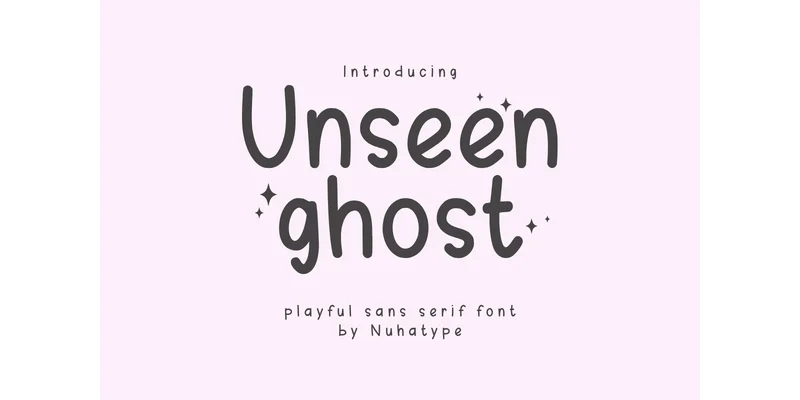 Unseen Ghost Font by Nuhatype — Sans Serif Font