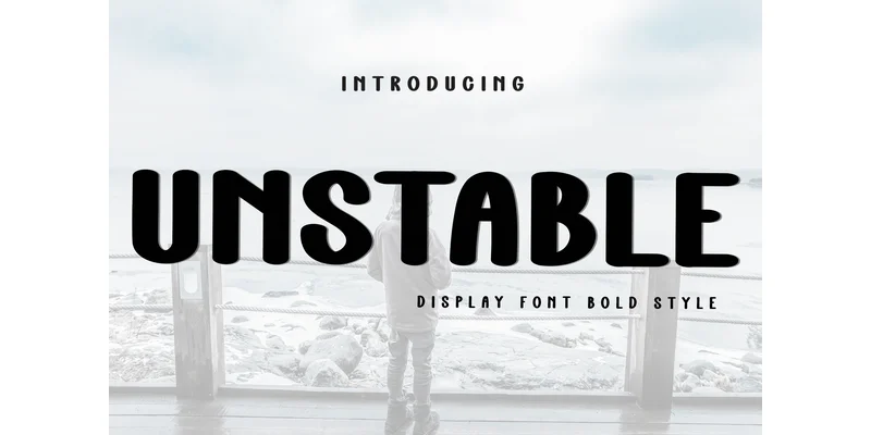 Unstable Font by FreshTypeINK — Display Font