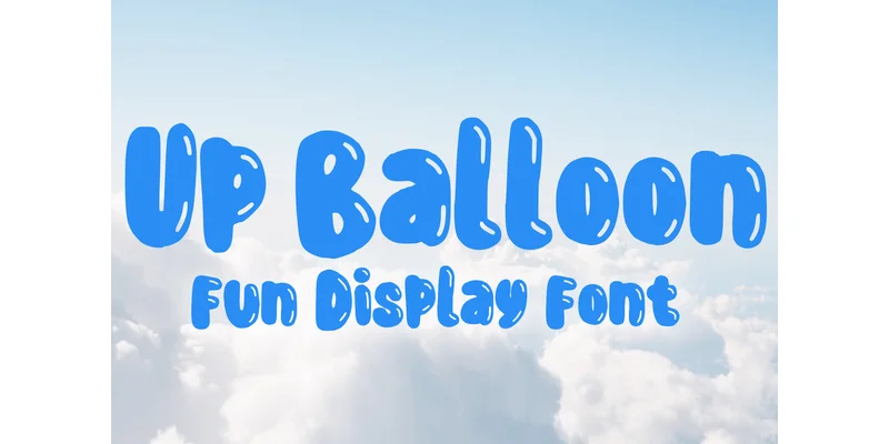 Up Balloon Font by MVMET — Display Font