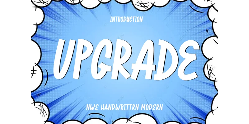 Upgrade Font by Plafont store — Display Font