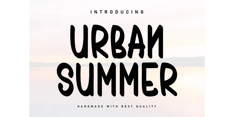 Urban Summer Font by ArtLine Design — Display Font
