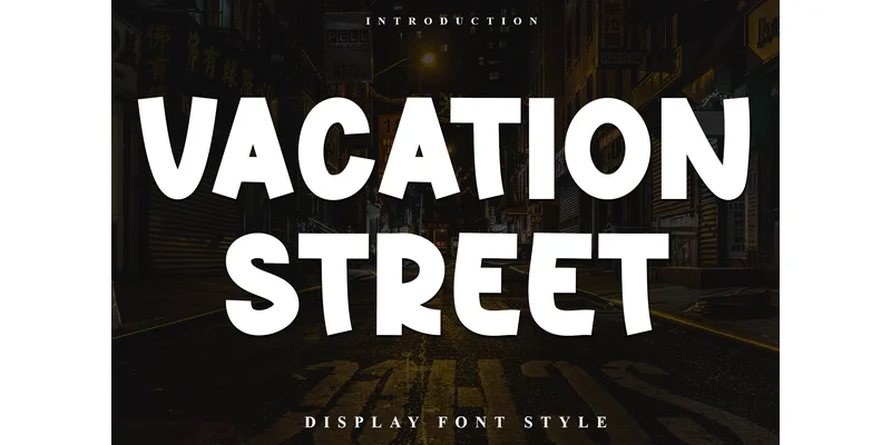 Vacation Street Font by Inermedia STUDIO — Display Font