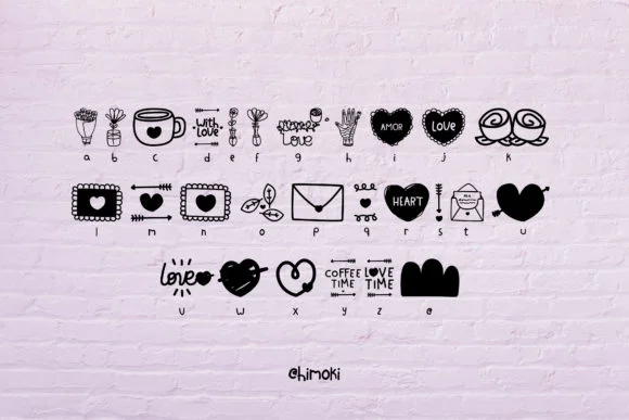 Valentine by himoki — Dingbats Font — thumbnail 2