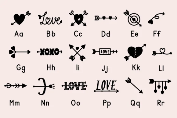 Valentine Arrow by Nyla.studio — Dingbats Font — thumbnail 7