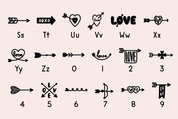 Valentine Arrow by Nyla.studio — Dingbats Font — thumbnail 8