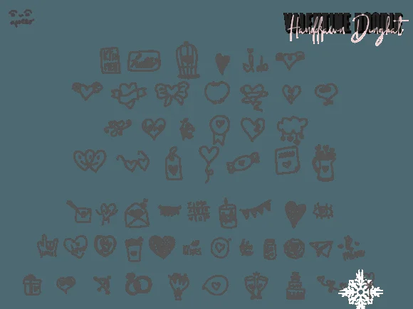 Valentine Doodle by Apollo no.64 — Dingbats Font — thumbnail 3