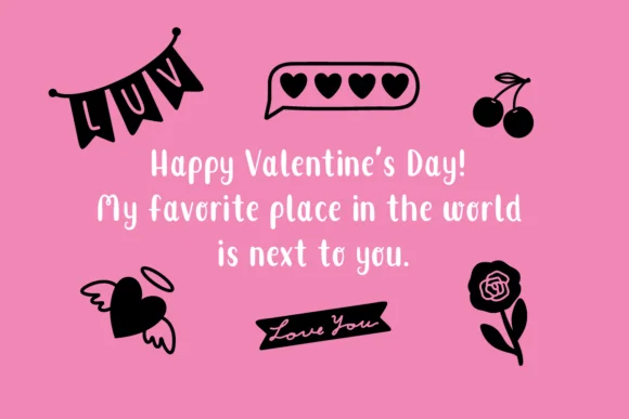Valentine Doodles by Nyla.studio — Dingbats Font — thumbnail 3