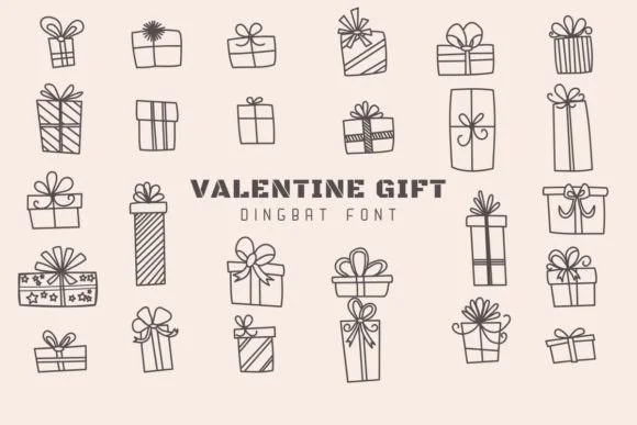 Valentine Gift by Eystore — Dingbats Font