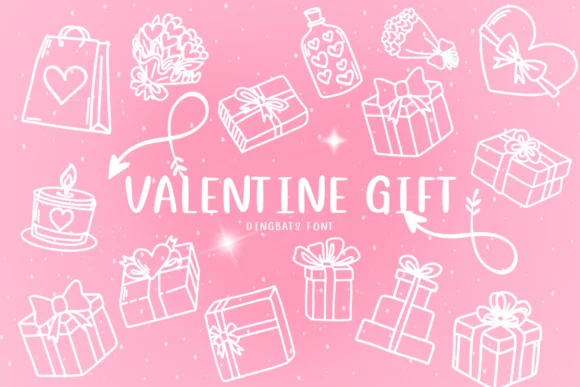 Valentine Gift by CHANOK — Dingbats Font