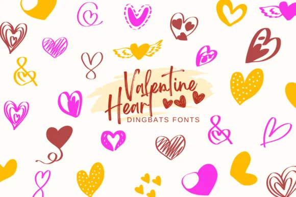 Valentine Heart by Suphitchaya — Dingbats Font