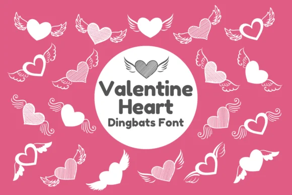 Valentine Heart by Nun Sukhwan — Dingbats Font
