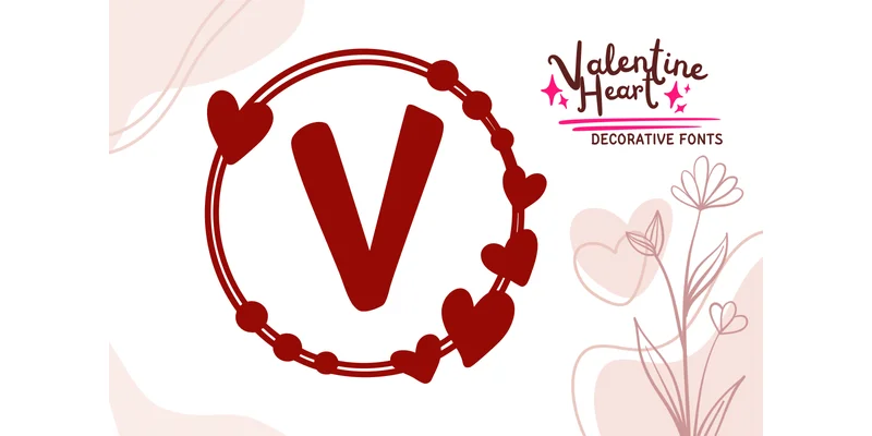 Valentine Heart Font by PraewDesigns by PraewDesigns — Decorative Font
