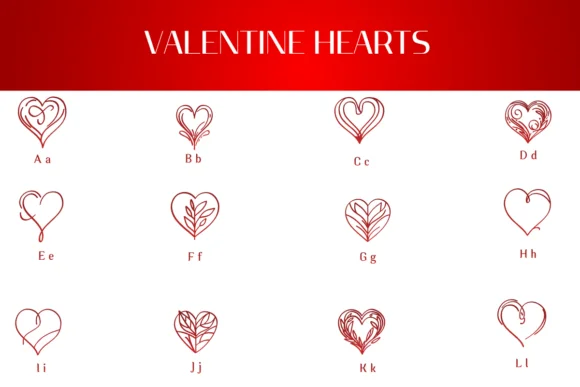 Valentine Hearts by Heartcraft Atelier — Dingbats Font — thumbnail 2