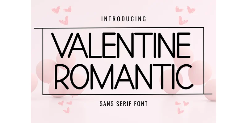 Valentine Romantic Font by Minimalist Eyes — Sans Serif Font