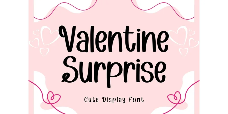 Valentine Surprise Font by Minimalist Eyes — Display Font