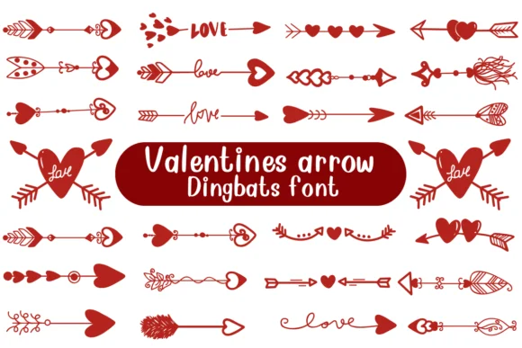 Valentines Arrow by Nongyao — Dingbats Font