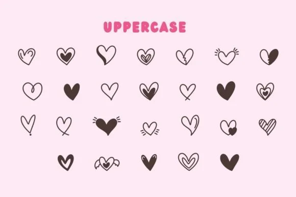 Valentines Heart by Eystore — Dingbats Font — thumbnail 2