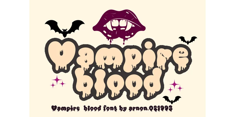 Vampire Blood Font by arnon.021993 — Display Font