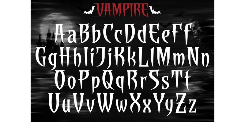 Vampire Font by TINY GRAPHIX — Display Font — thumbnail 4