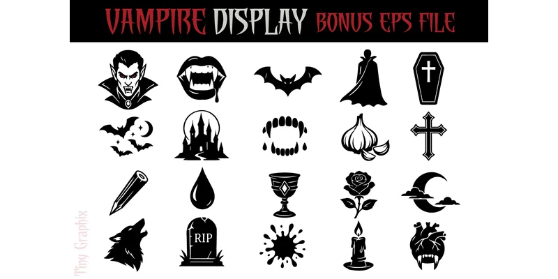 Vampire Font by TINY GRAPHIX — Display Font — thumbnail 6