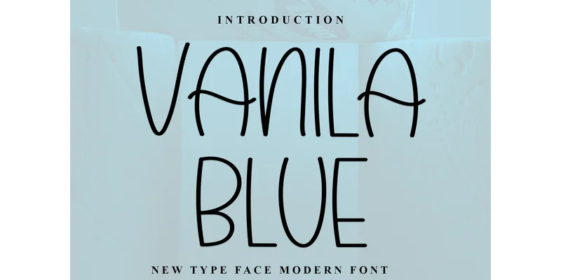 Vanila Blue Font by Inermedia STUDIO — Display Font