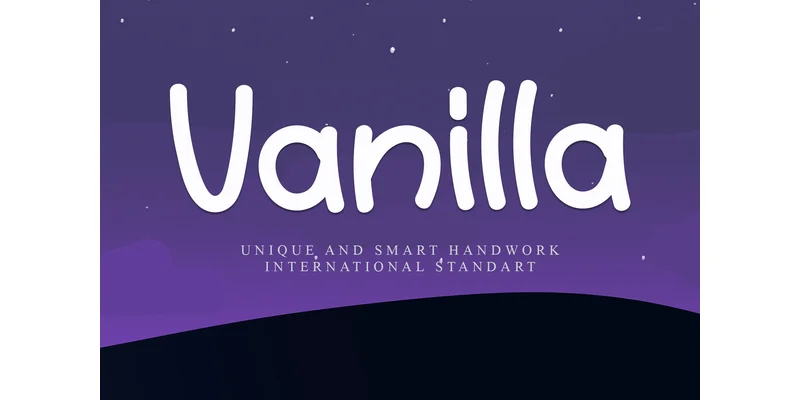 Vanilla Font by GiaLetter — Display Font