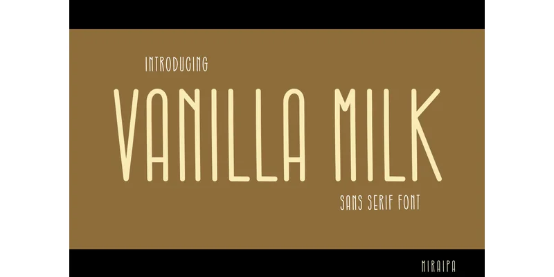 Vanilla Milk Font by miraipa — Sans Serif Font