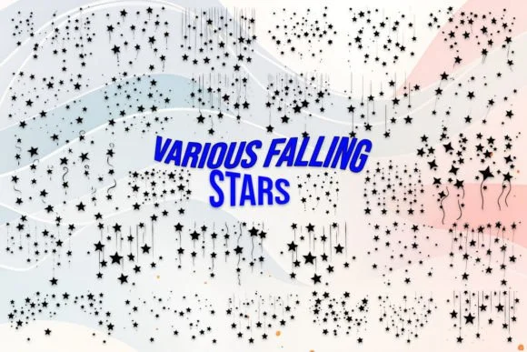 Various Falling Stars by MOMAT THIRTYONE — Dingbats Font