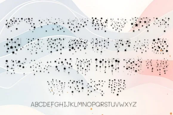 Various Falling Stars by MOMAT THIRTYONE — Dingbats Font — thumbnail 2