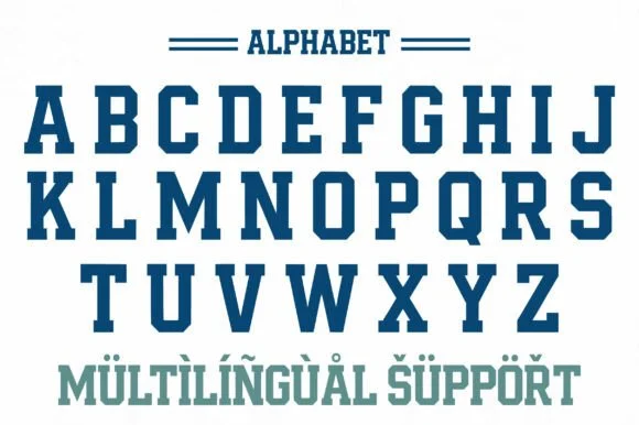 Varsity Athletic by Meow Creation — Slab Serif Font — thumbnail 2