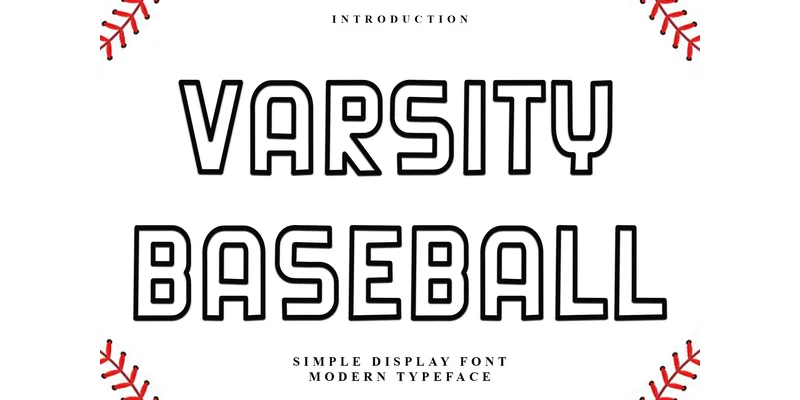 Varsity Baseball Font by FreshTypeINK — Display Font