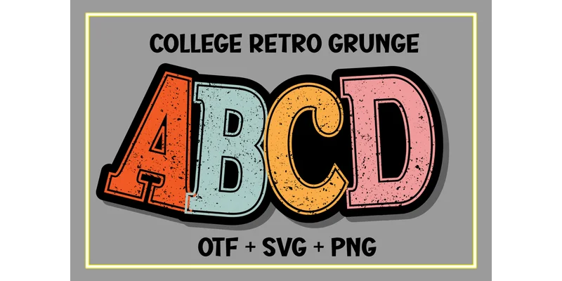 Varsity College Grunge Bundle Font by Quirkify — Display Font — thumbnail 2