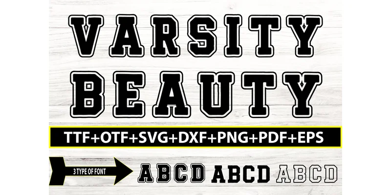 Varsity College Grunge Bundle Font by Quirkify — Display Font — thumbnail 4
