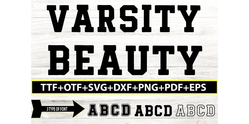 Varsity College Grunge Bundle Font by Quirkify — Display Font — thumbnail 5