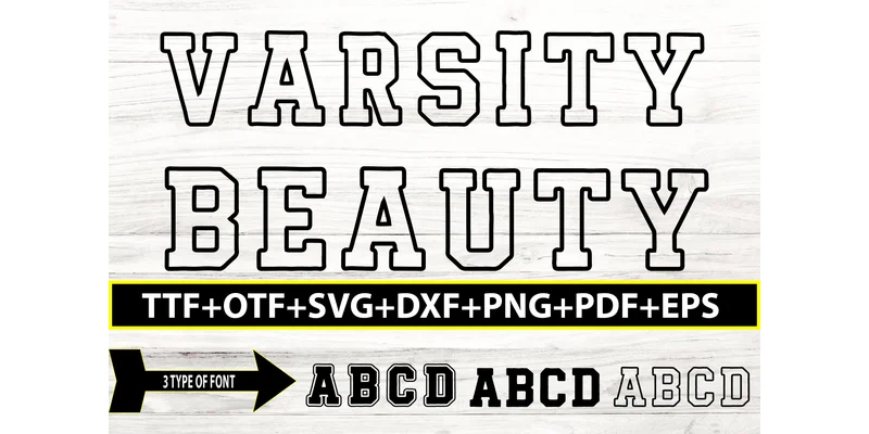 Varsity College Grunge Bundle Font by Quirkify — Display Font — thumbnail 6