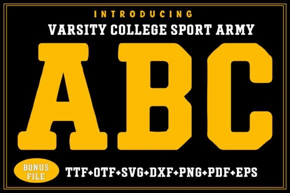 Varsity College Sport Army by Quirkify — Slab Serif Font