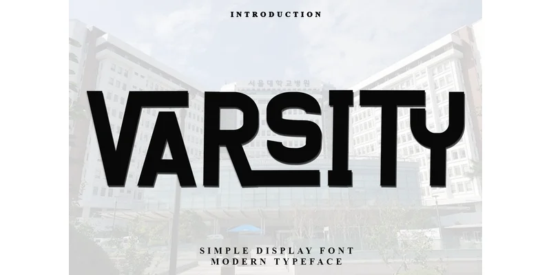 Varsity Font by PiPi Creative — Display Font