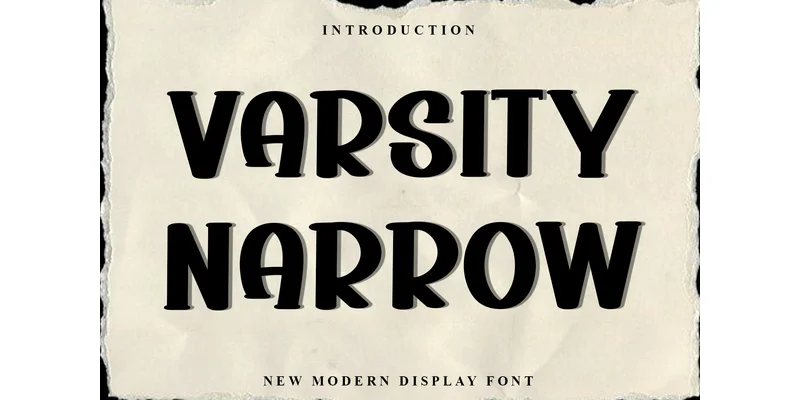 Varsity Narrow Font by Inermedia STUDIO — Display Font